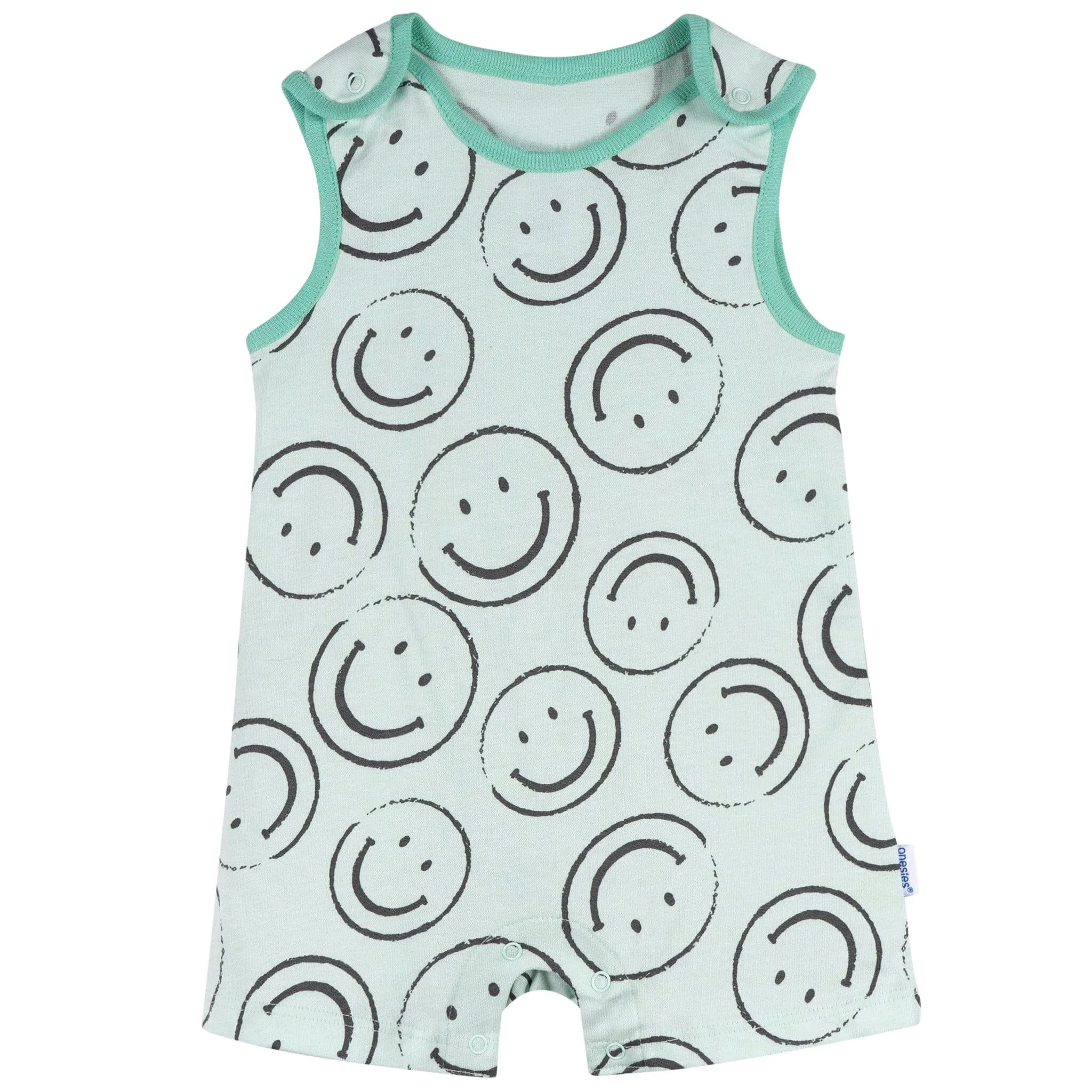 3-Pack Baby Neutral Smiles Rompers Gerber Childrenswea