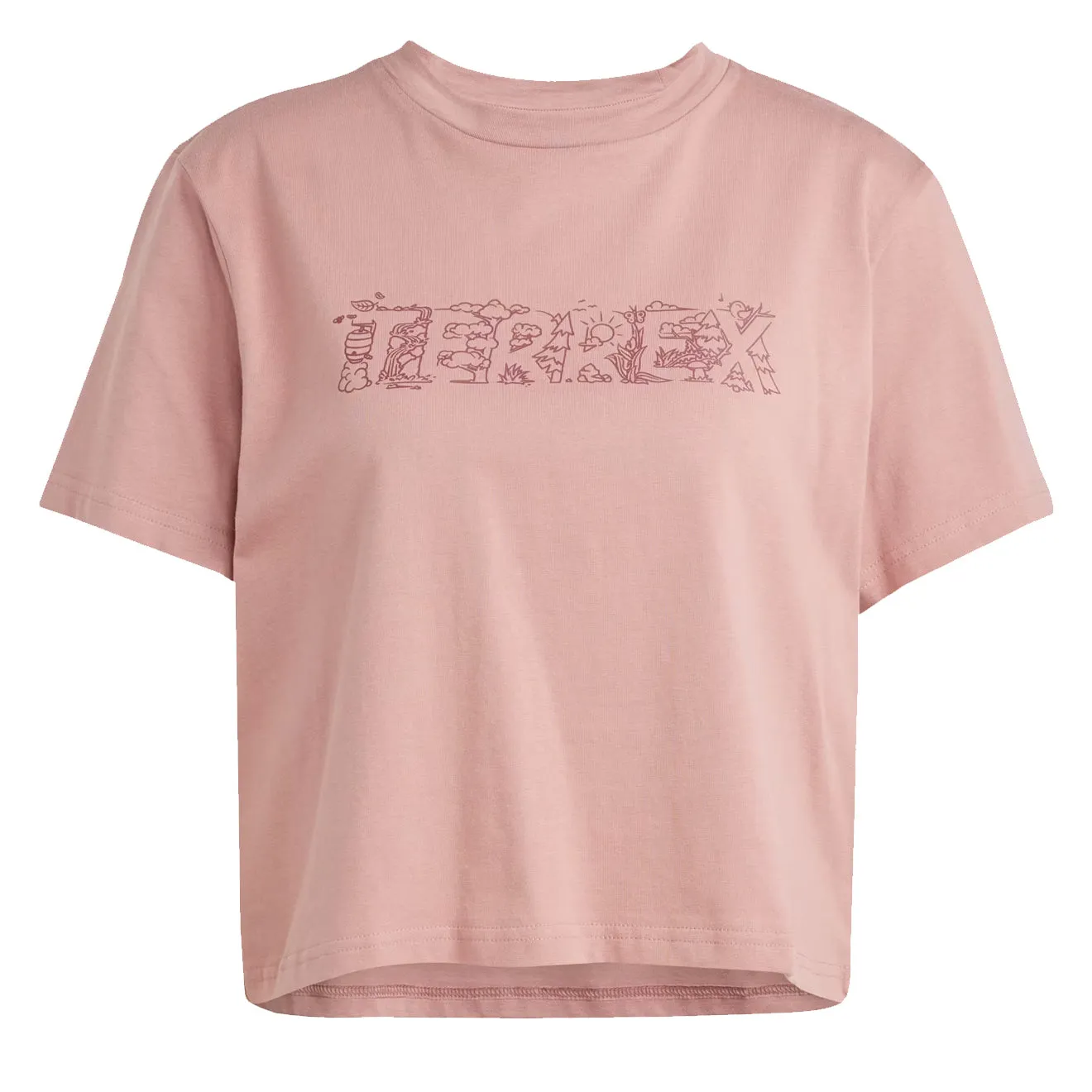 Adidas Terrex Womens Graphic T-Shirt Warm Clay