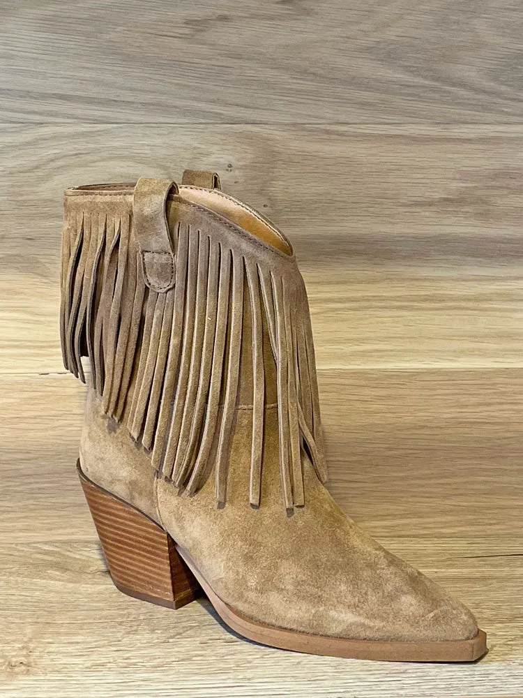 Alpe Vermont Fringed Boots Tan