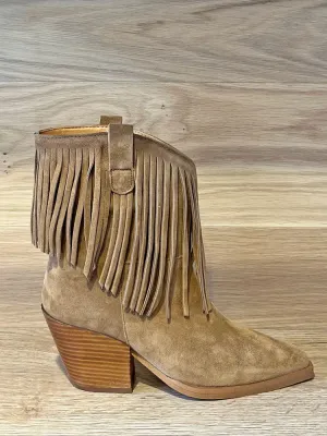 Alpe Vermont Fringed Boots Tan