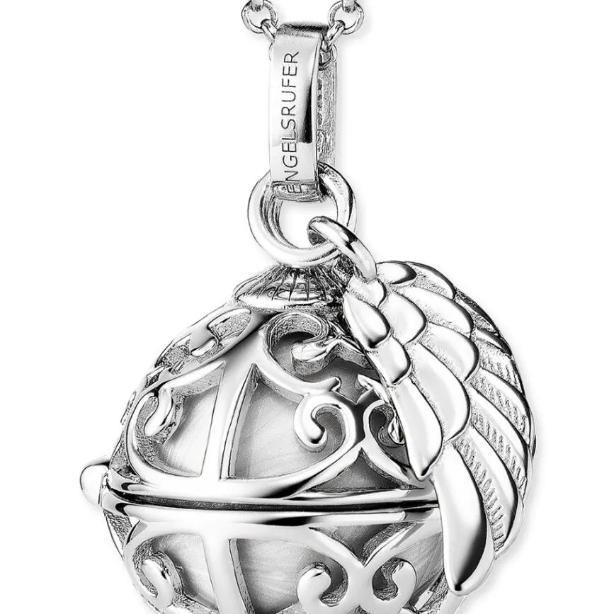 Angel Whisperer Soundball Wing Necklace ERN-ER23-20-XS