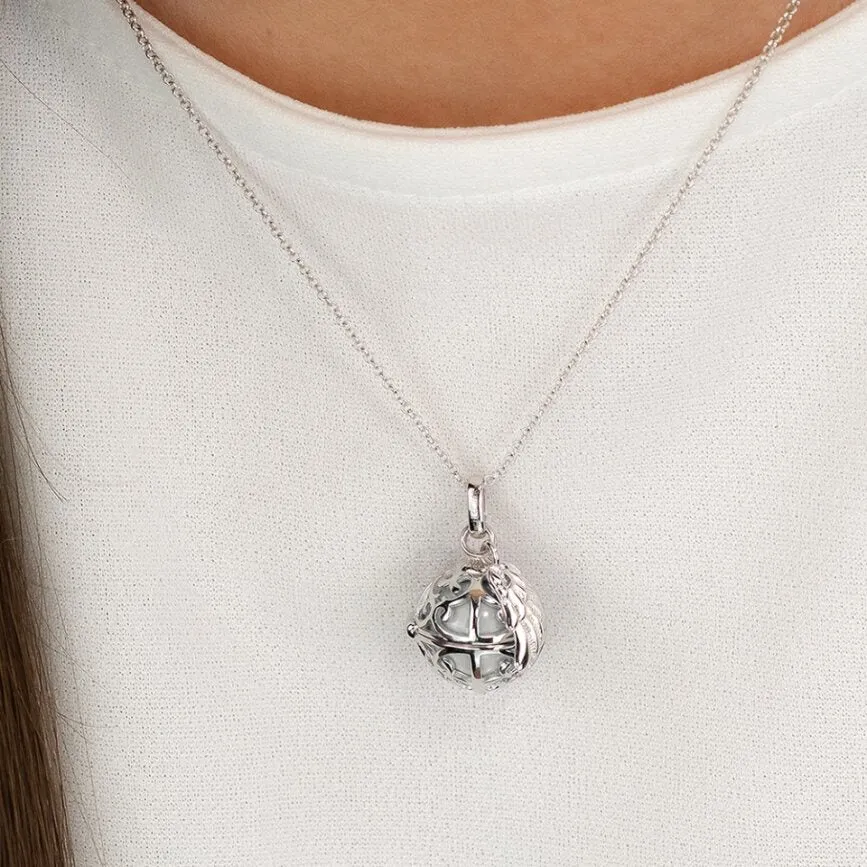 Angel Whisperer Soundball Wing Necklace ERN-ER23-20-XS