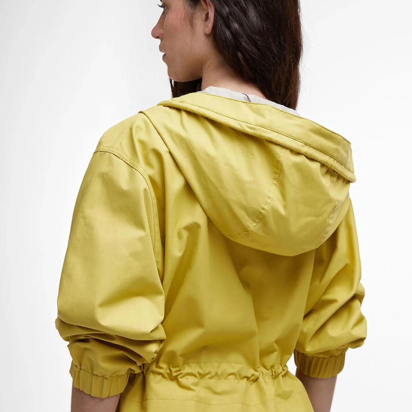 Barbour Womens Evie Showerproof Parka Limeade/Light Sand