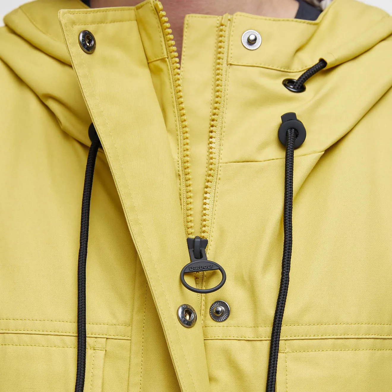 Barbour Womens Evie Showerproof Parka Limeade/Light Sand