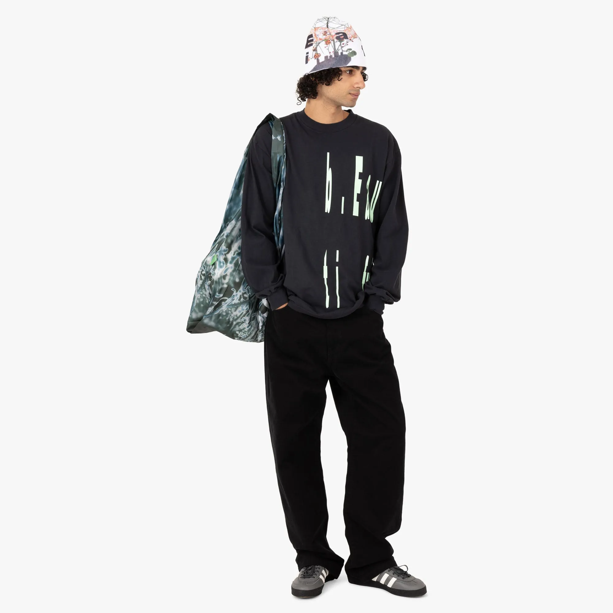 b.Eautiful Left Logo Long Sleeve Shirt / Black