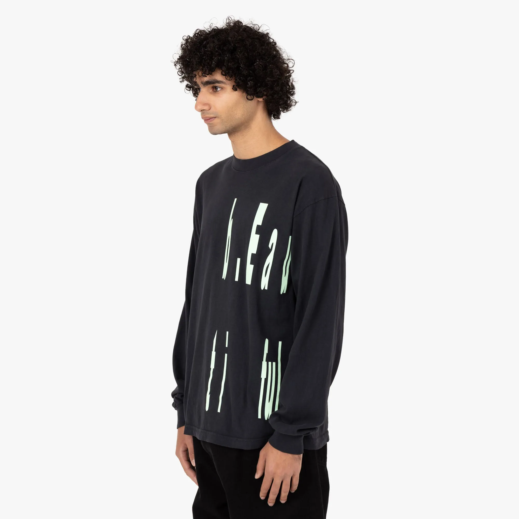b.Eautiful Left Logo Long Sleeve Shirt / Black