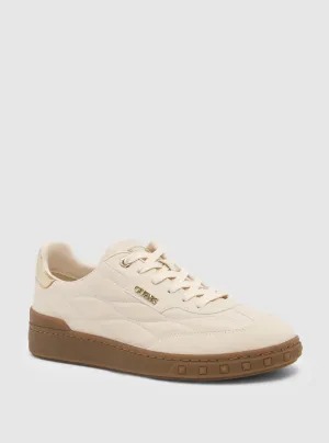 Beige Iquilt Low-Top Sneaker Guess