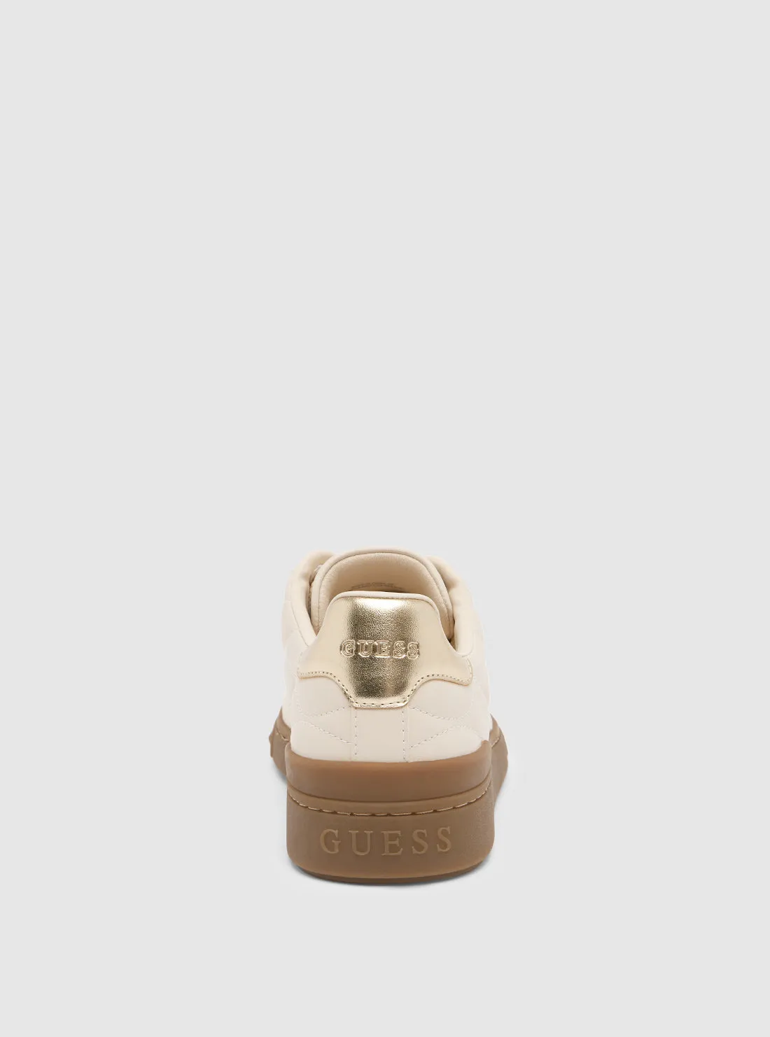 Beige Iquilt Low-Top Sneaker Guess