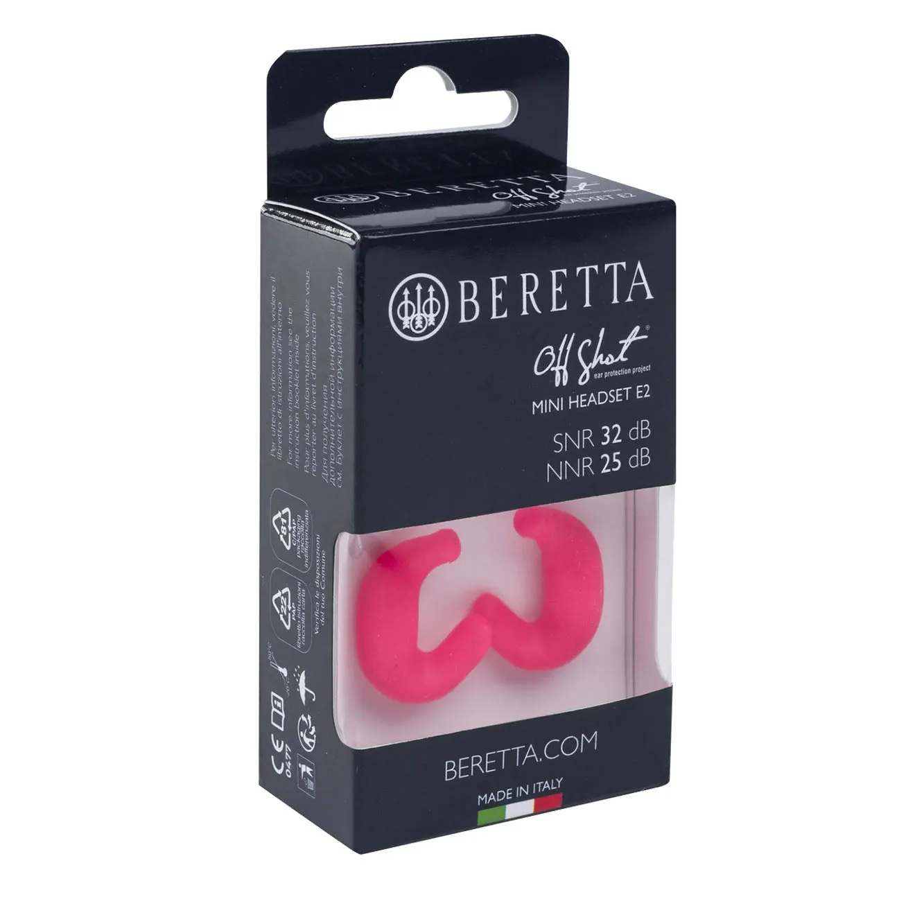 Beretta Mini Headset E2 Fuchsia Fluo