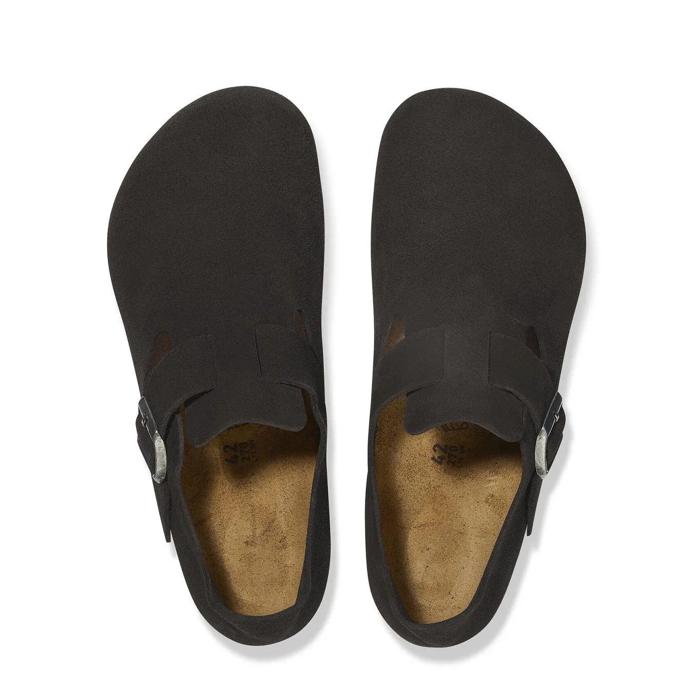 Birkenstock Womens Narrow London Suede Black