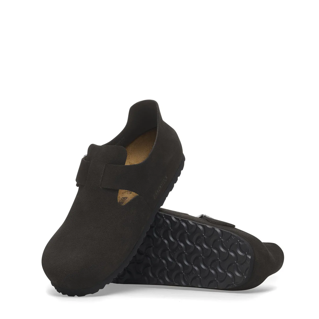 Birkenstock Womens Narrow London Suede Black