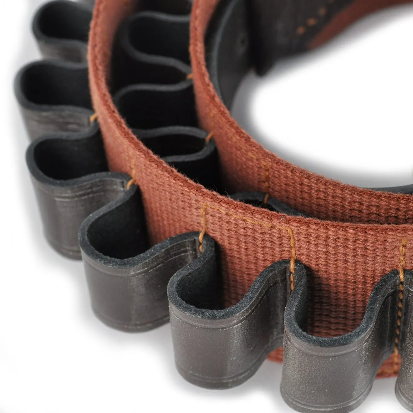 Brady Traditional English 12 Bore Web and Leather Belt Brown