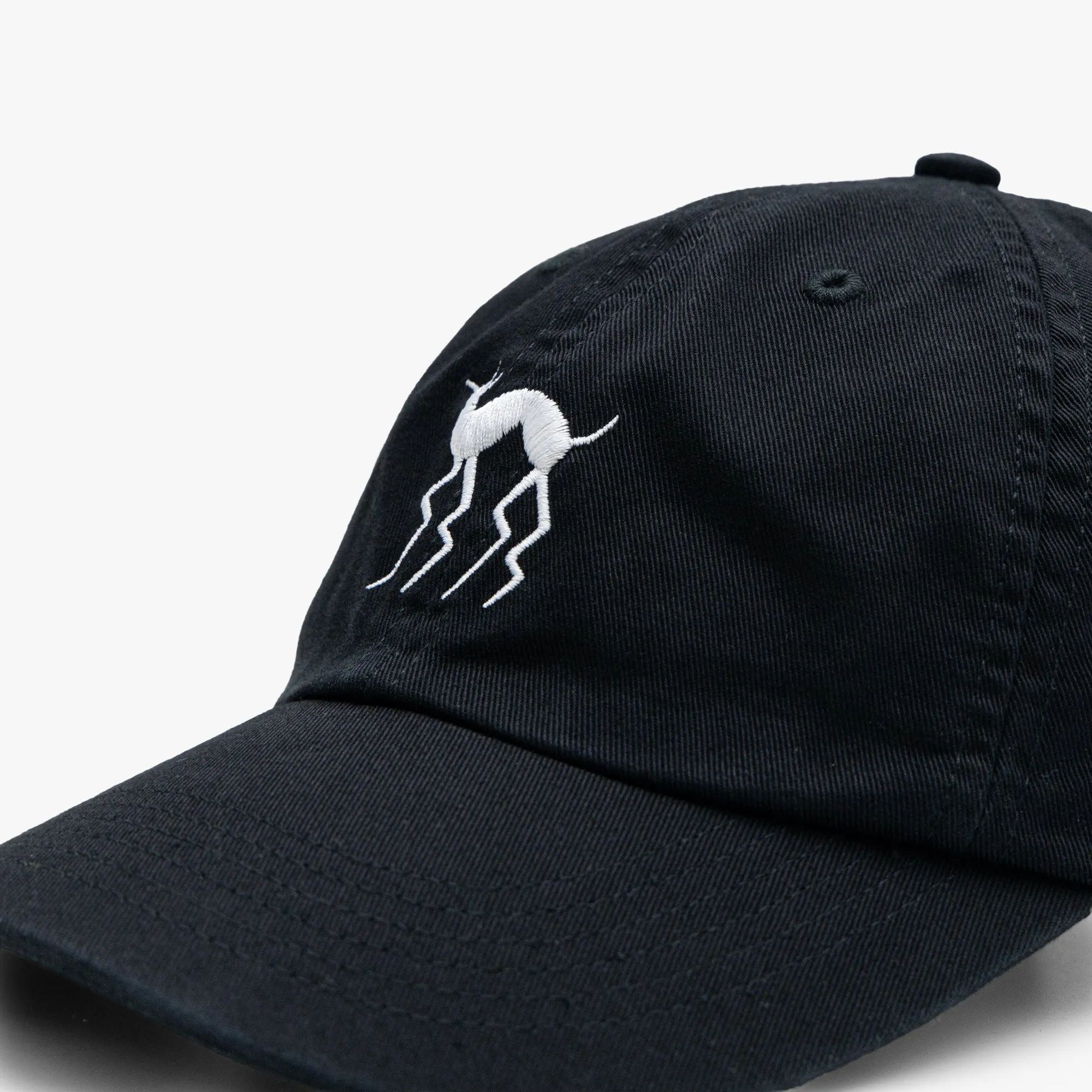 by Parra Spikey Legs 6 Panel Hat Black