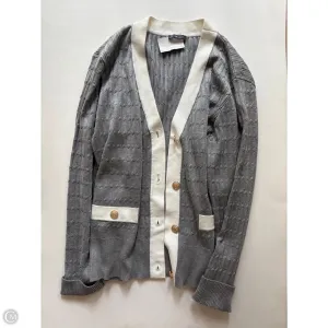 Cardigan By Adrianna Papell In Grey, Size: L