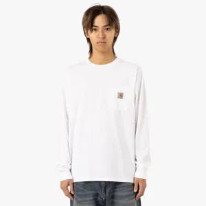 Carhartt WIP L/S Pocket T-Shirt Cotton Single Jersey / White