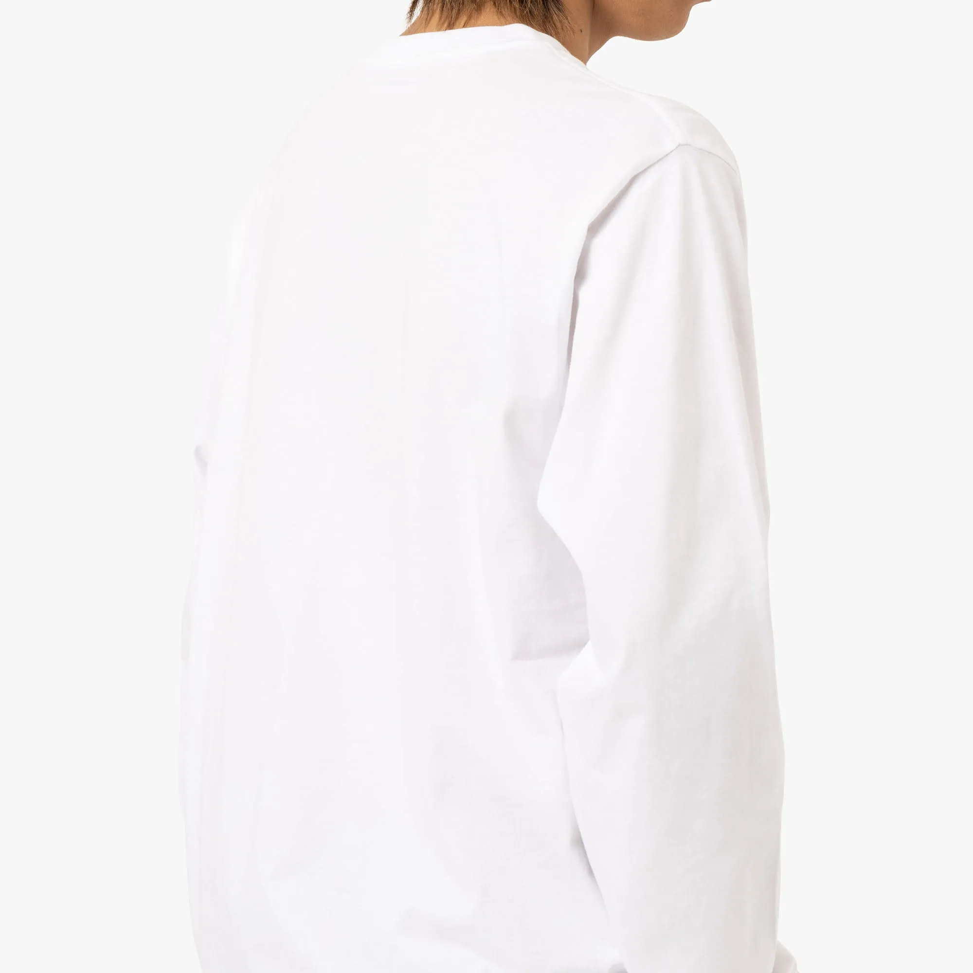 Carhartt WIP L/S Pocket T-Shirt Cotton Single Jersey / White