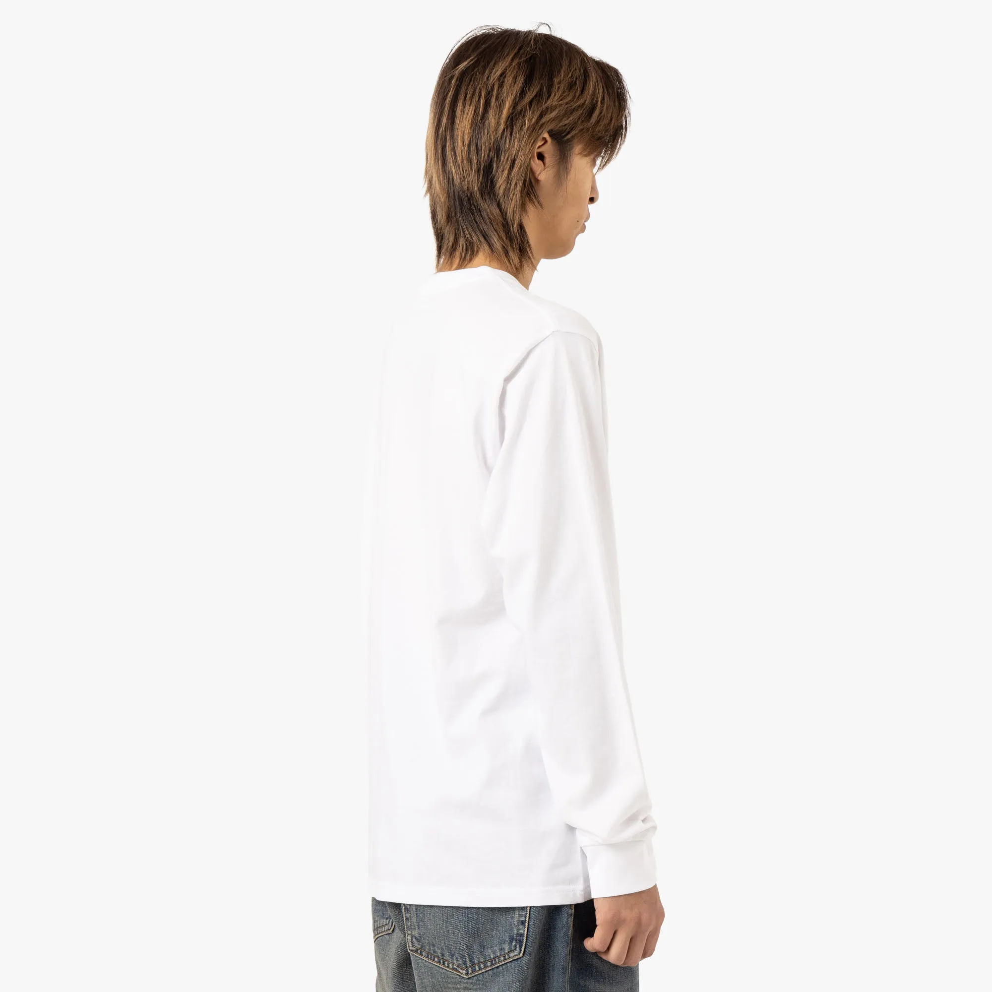 Carhartt WIP L/S Pocket T-Shirt Cotton Single Jersey / White