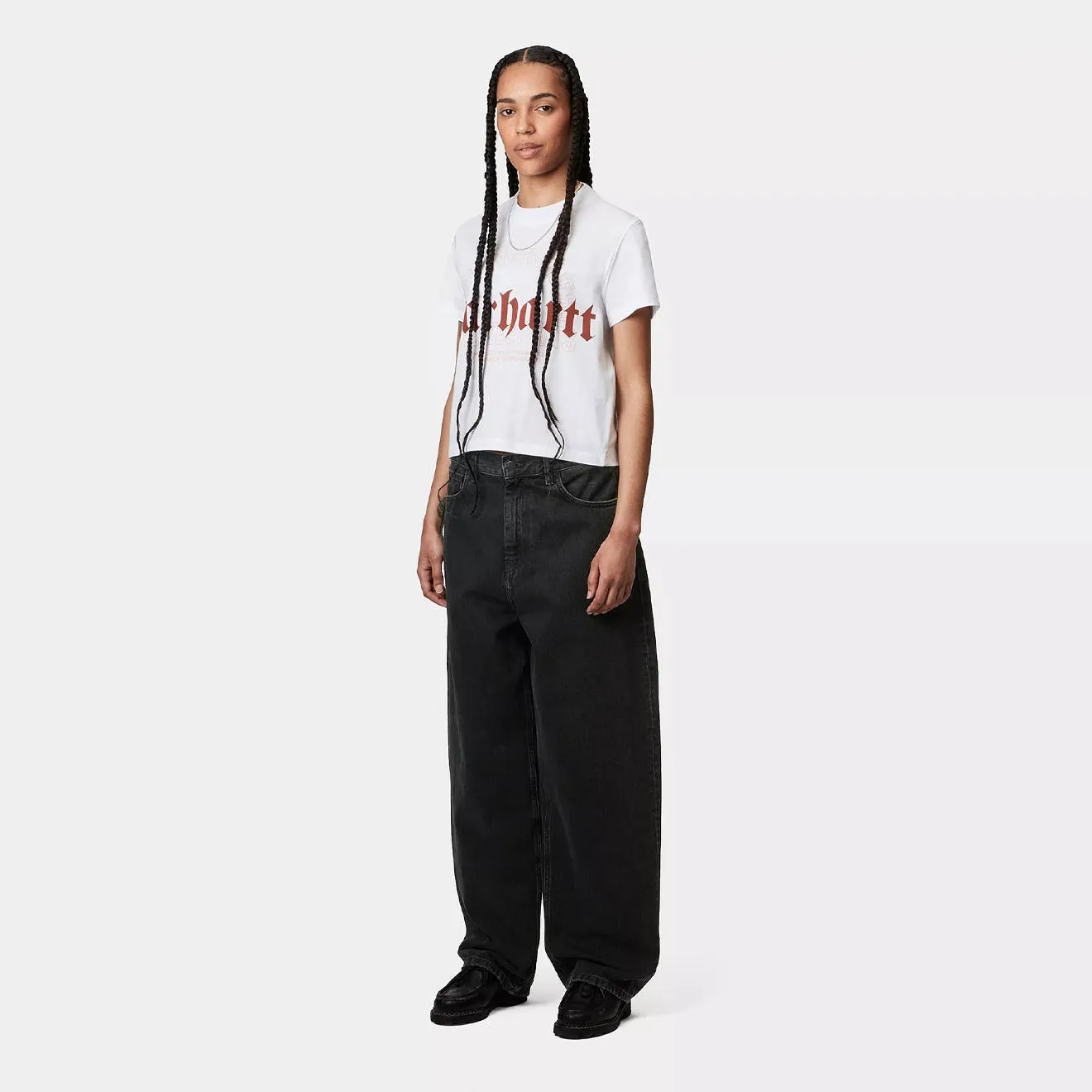 Carhartt WIP Womens Brandon Pant Black Stone Washed
