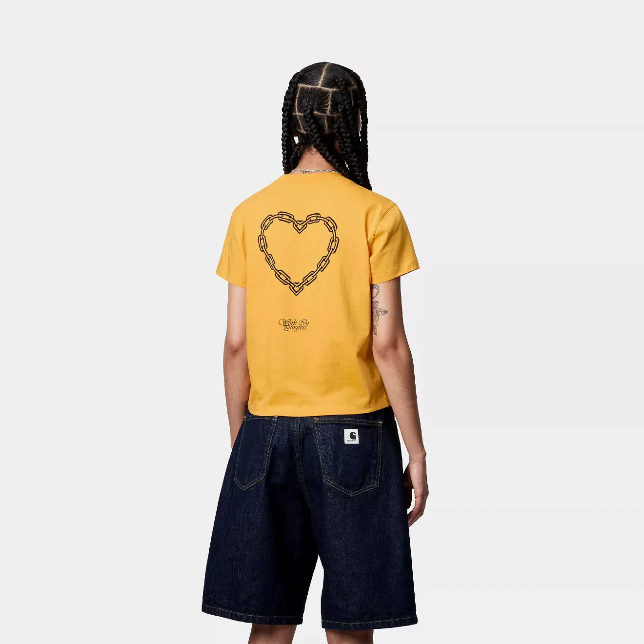 Carhartt WIP Womens S/S Chained T-Shirt Quince / Black