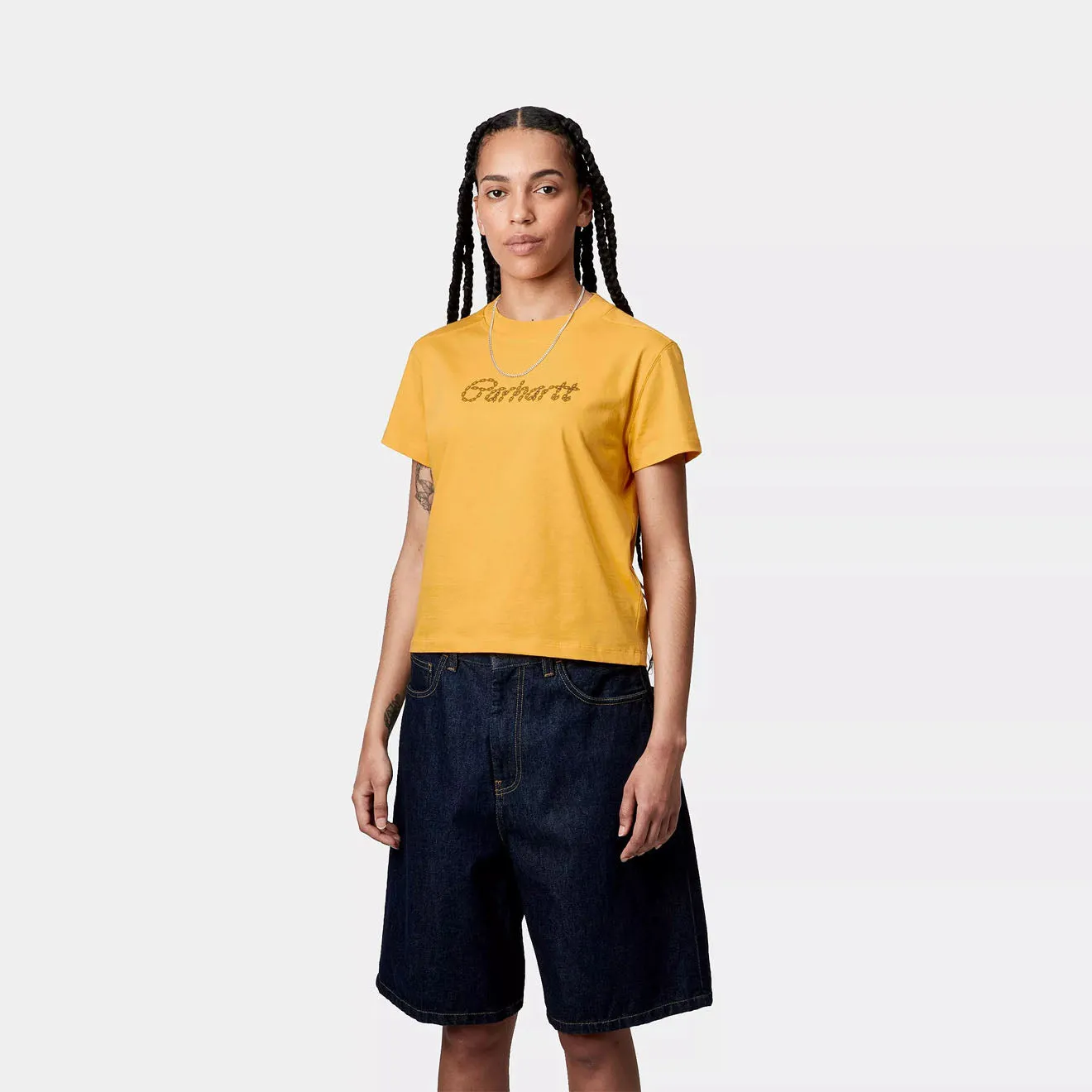 Carhartt WIP Womens S/S Chained T-Shirt Quince / Black