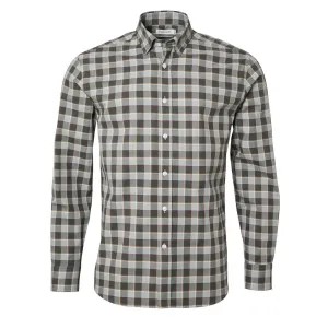 Chevalier Belmont Regular Fit Shirt Grey Melange Checked