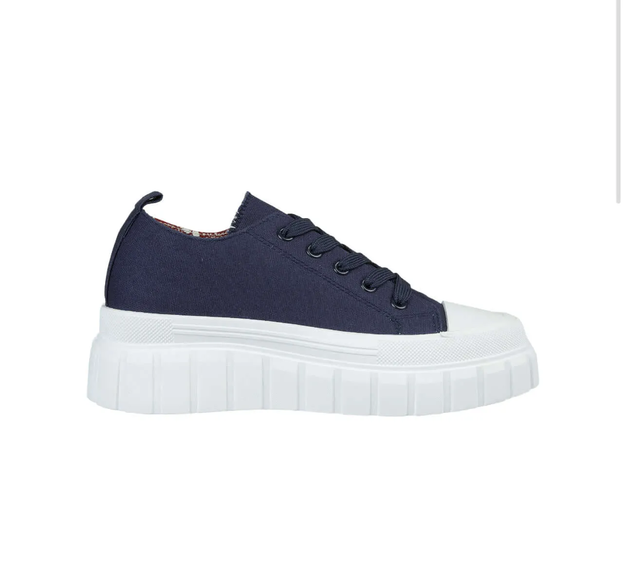Chicago Ladies Chunky Platform Pump - Navy