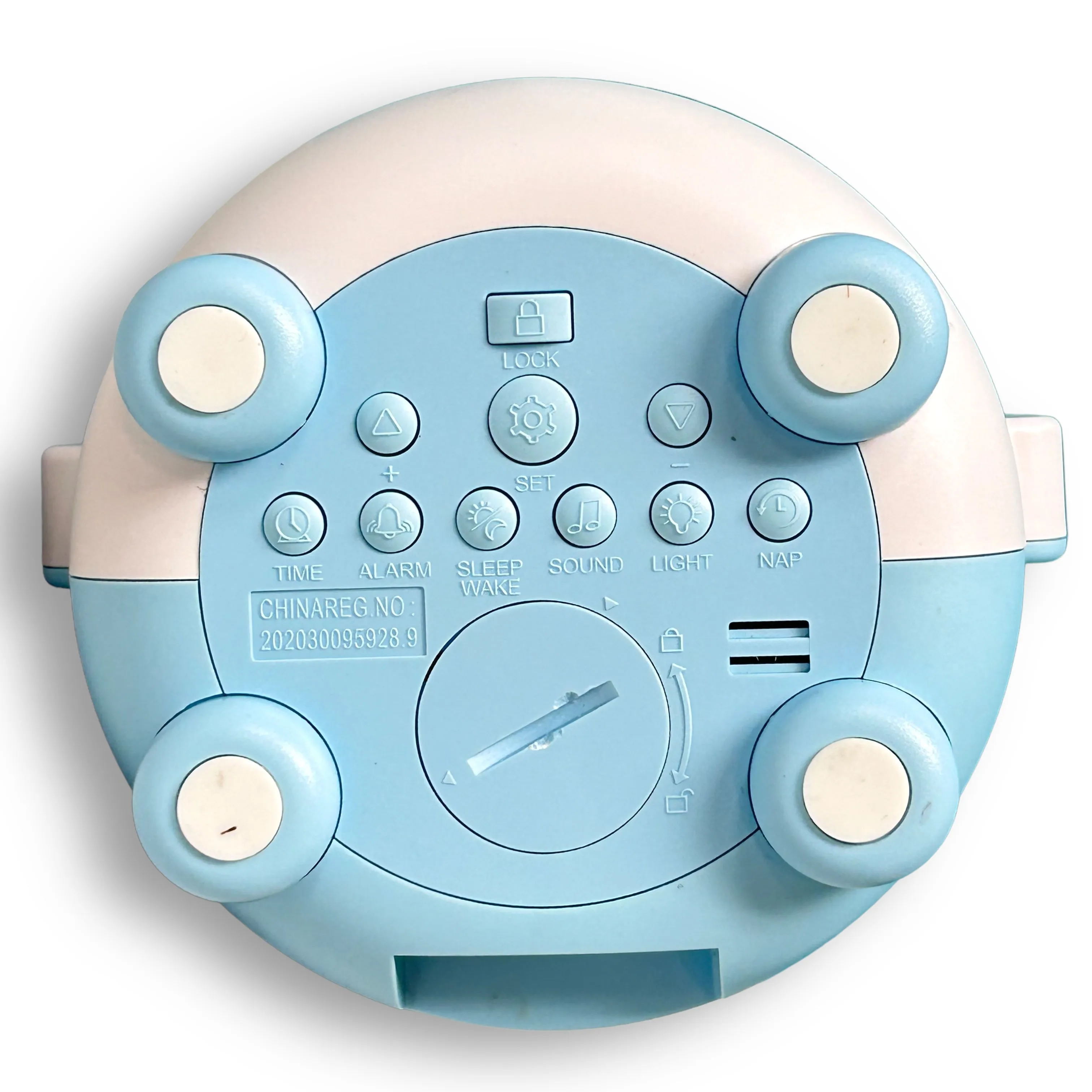 Children's Ready to Rise Sleep Trainer Alarm Clock with USB Power Cord