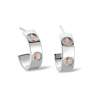 Clogau Tree Of Life Insignia Half Hoop Earrings 3STOL0180