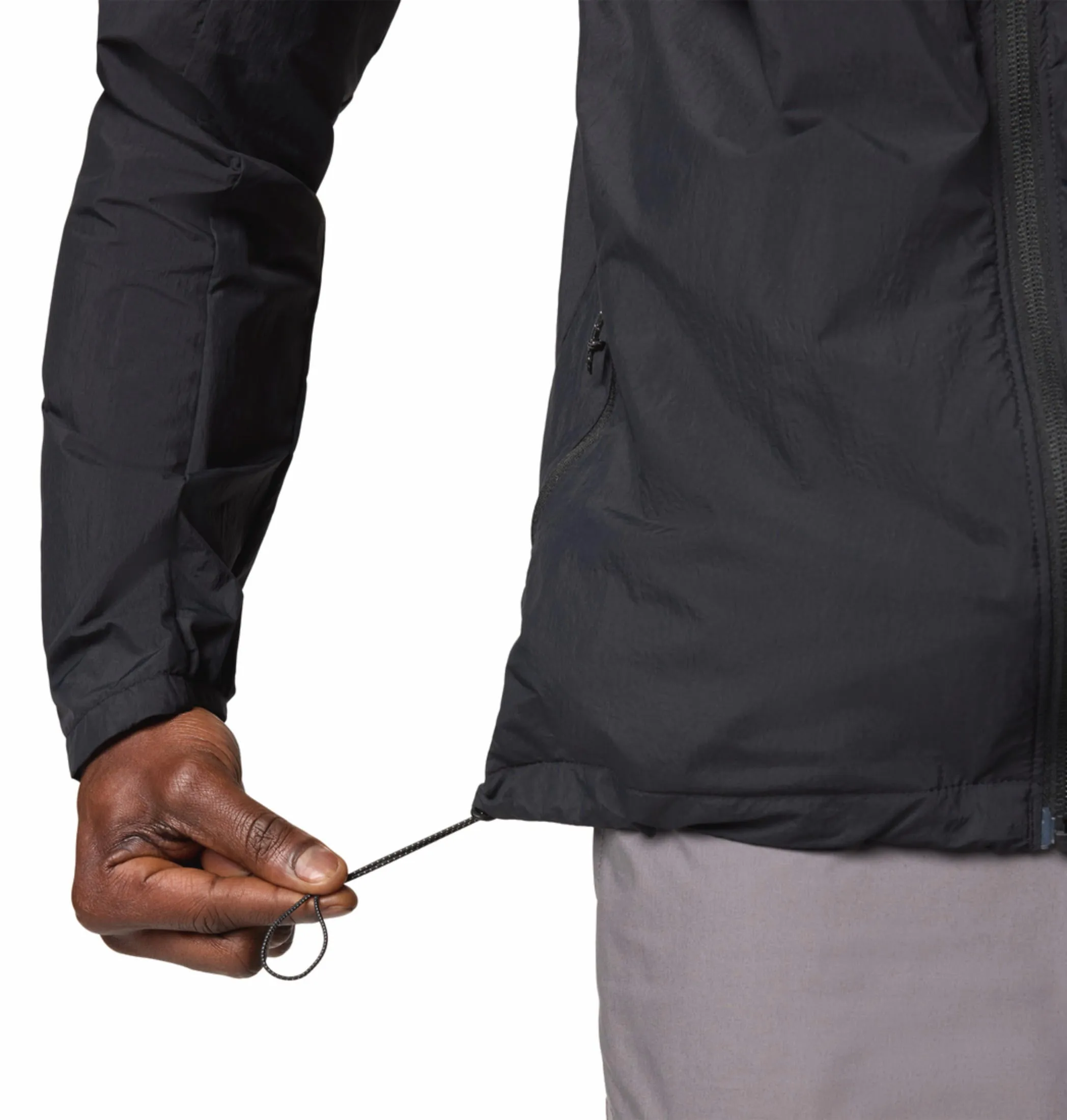 Columbia Men Black Omni-Shade Loop Trail II Windbreaker Jacket
