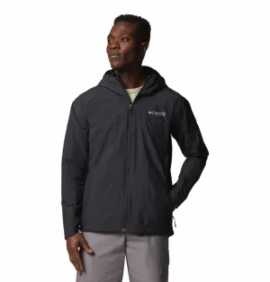 Columbia Men Black Omni-Shade Loop Trail II Windbreaker Jacket