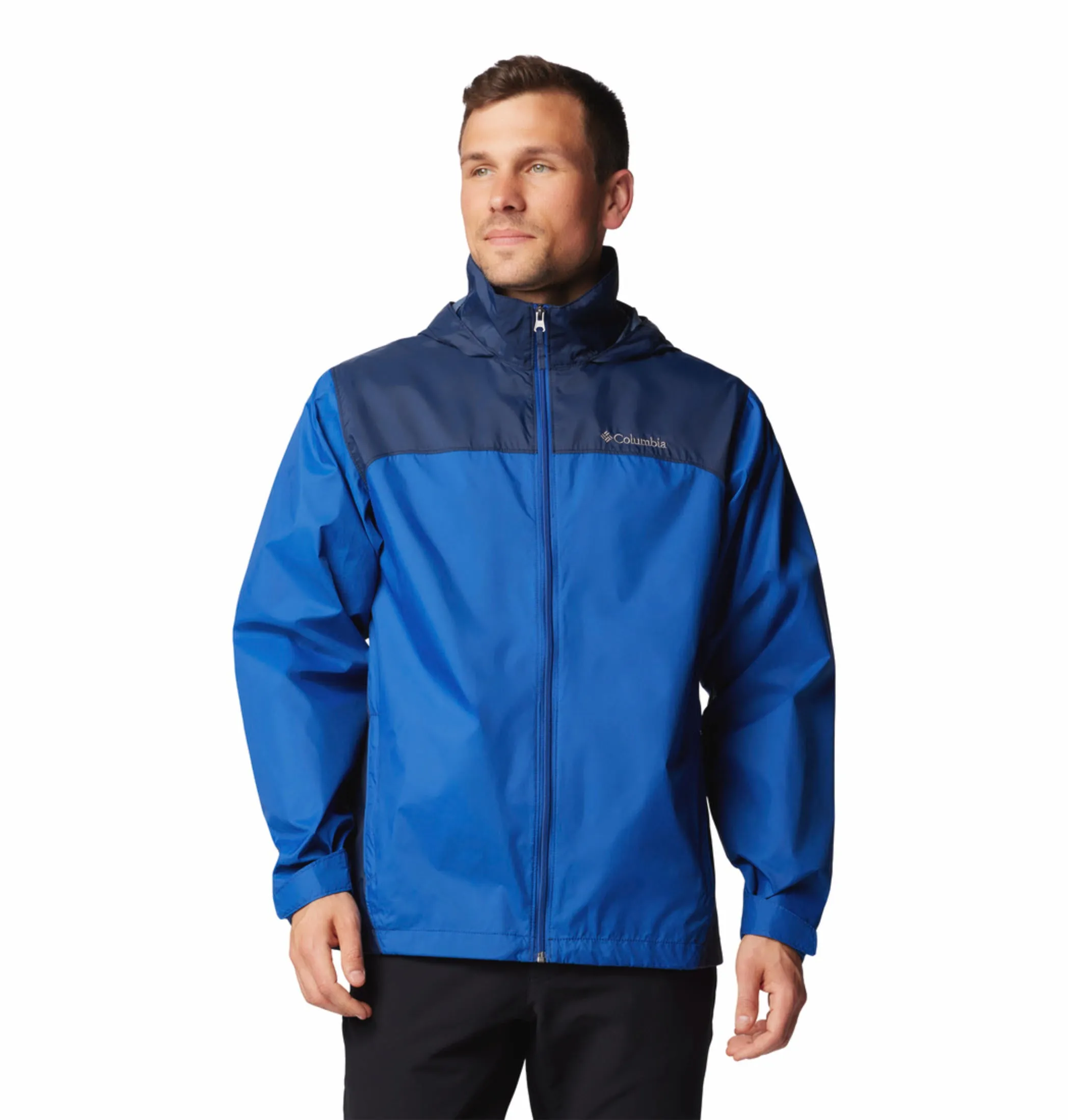 Columbia Men Blue Glennaker Lake II Rain Waterproof Rain Jacket