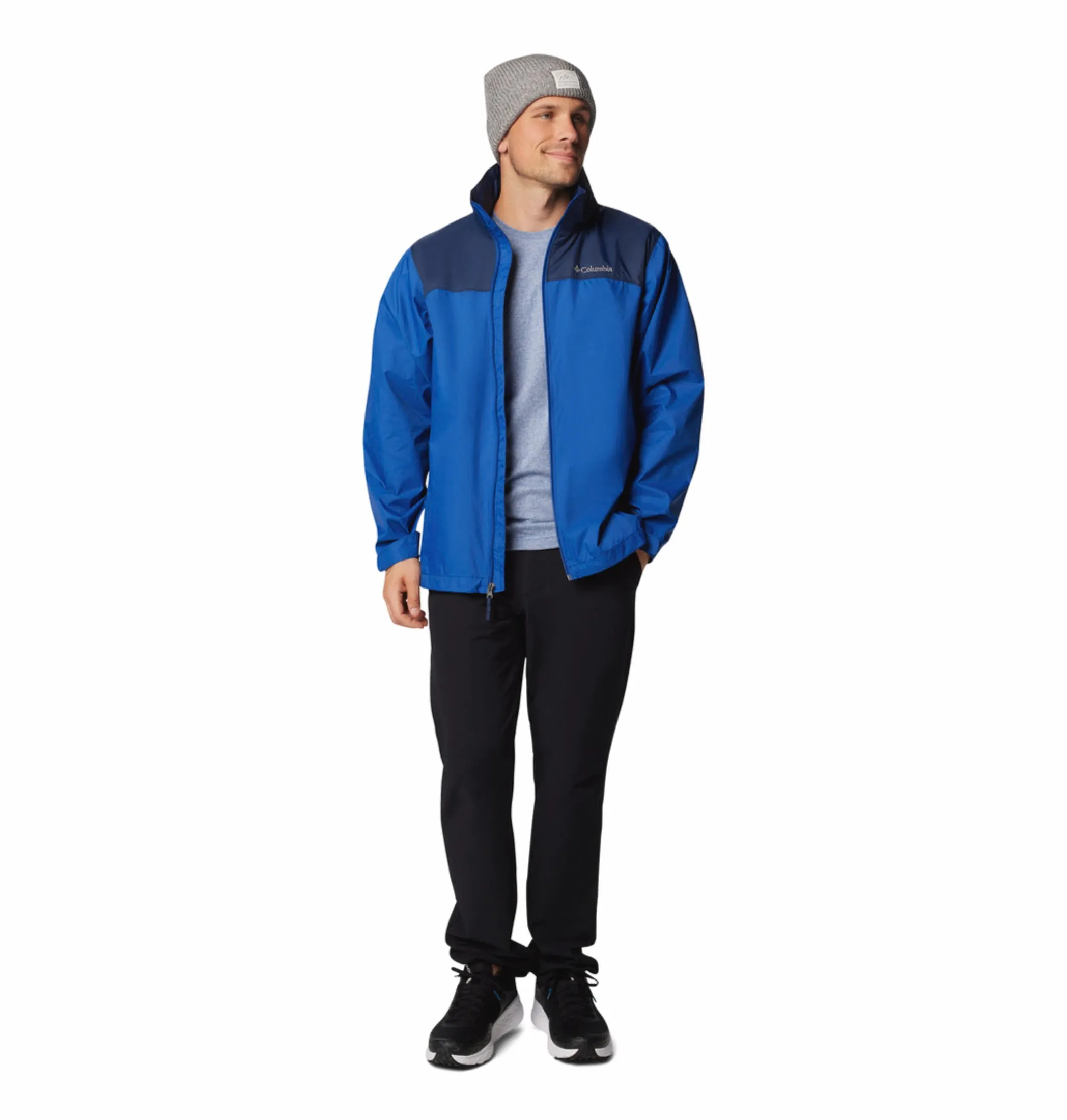Columbia Men Blue Glennaker Lake II Rain Waterproof Rain Jacket