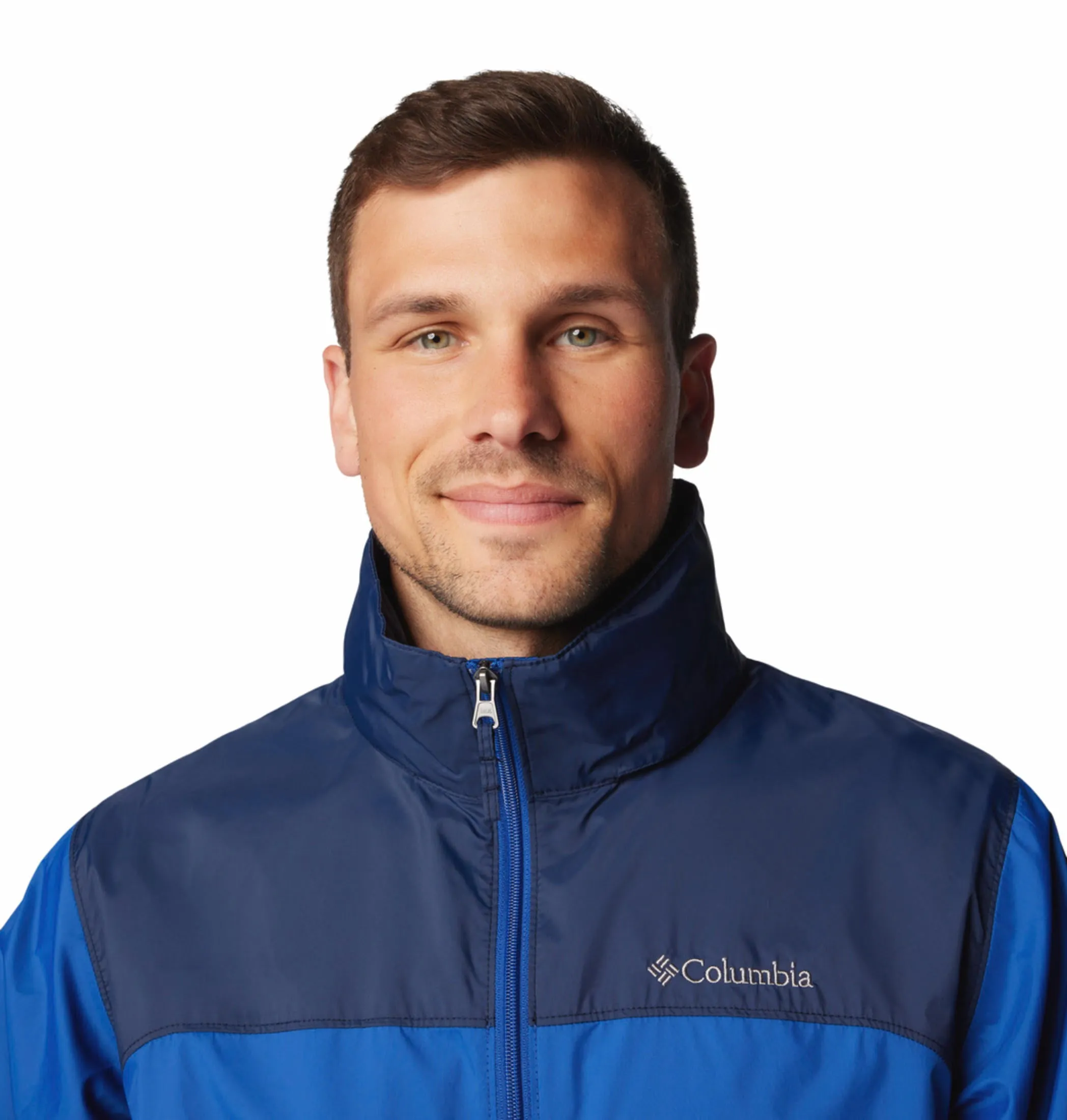 Columbia Men Blue Glennaker Lake II Rain Waterproof Rain Jacket