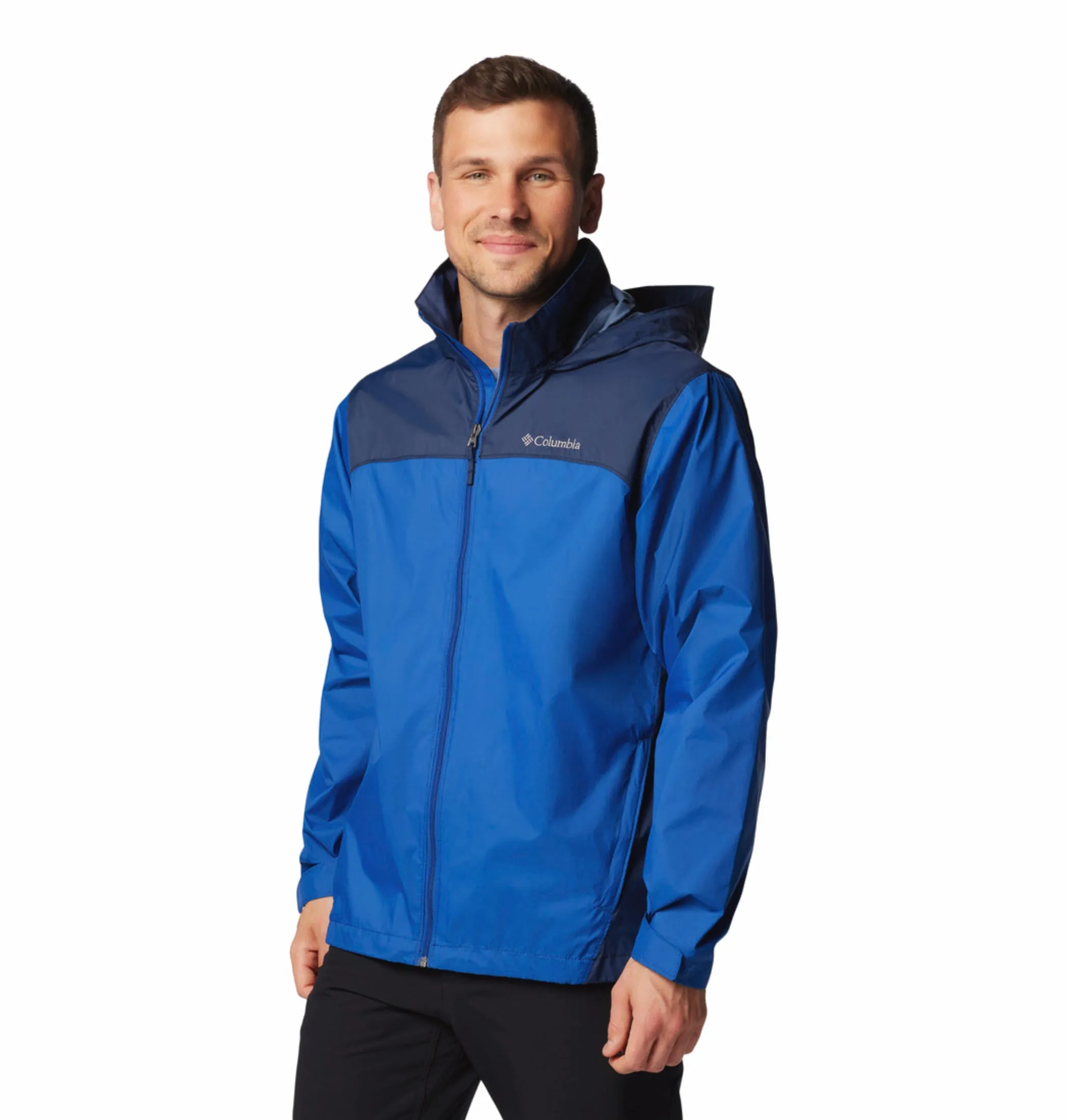 Columbia Men Blue Glennaker Lake II Rain Waterproof Rain Jacket