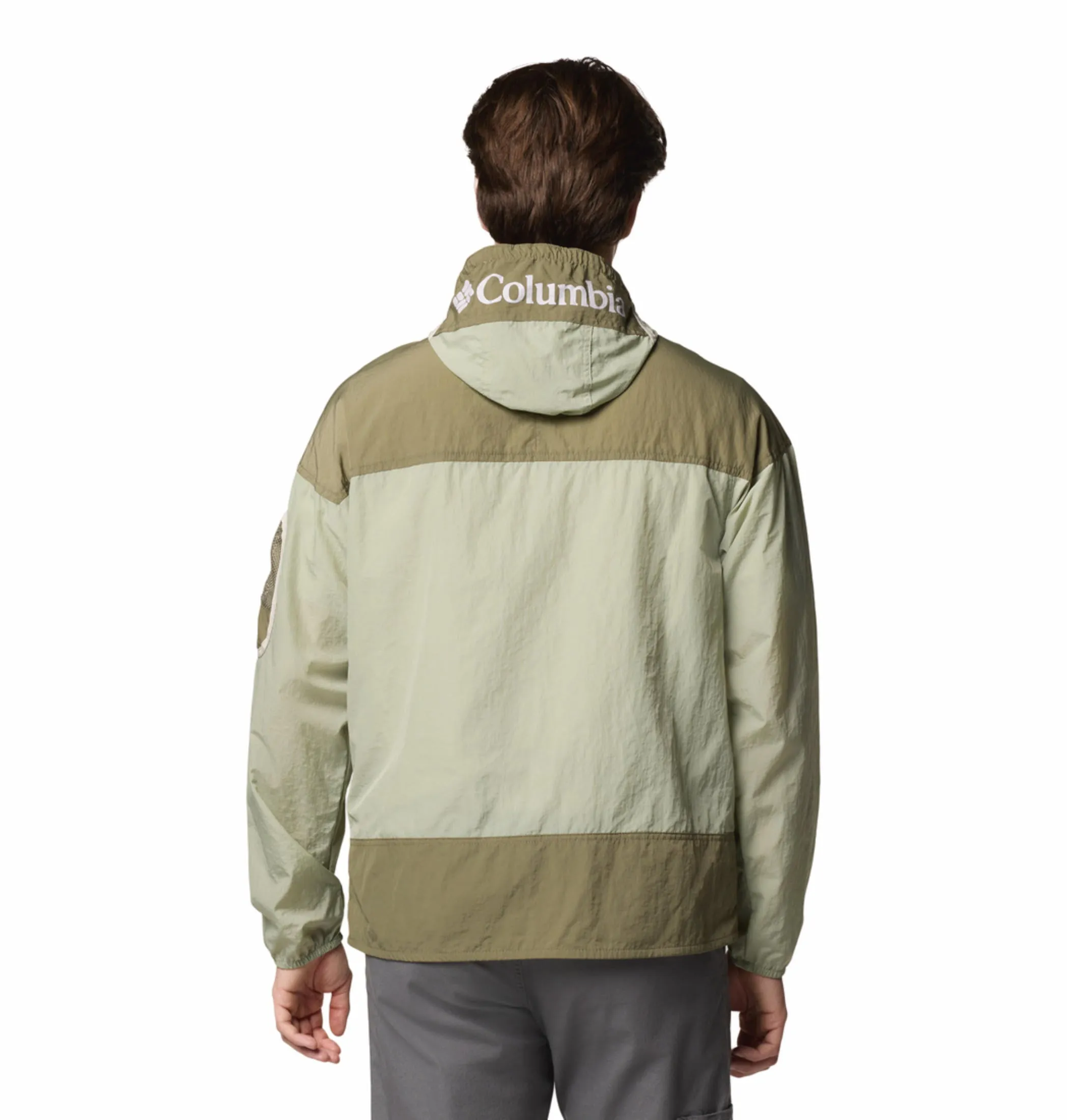 Columbia Men Green Omni-Shield Challenger II Windbreaker Jacket