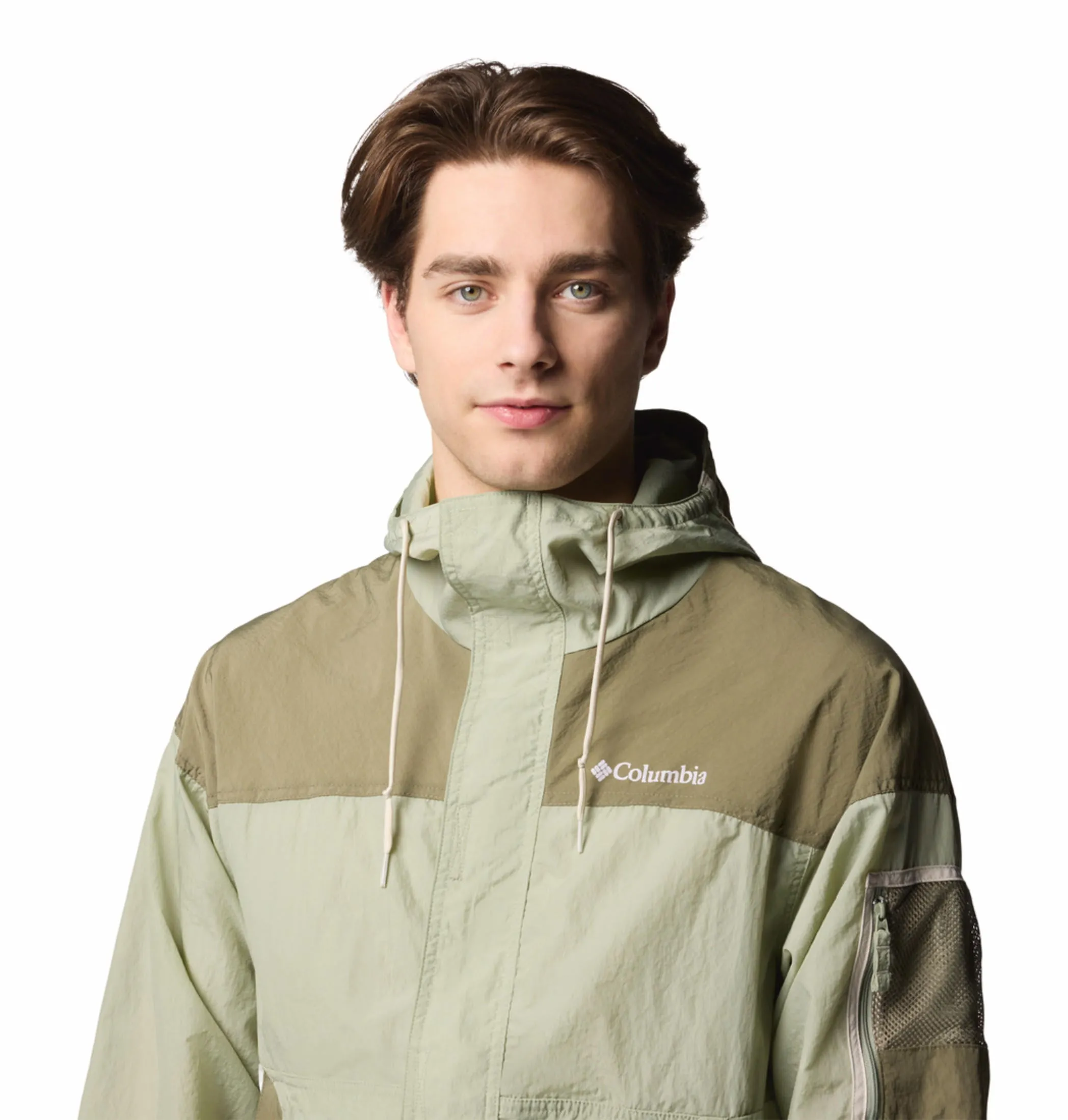 Columbia Men Green Omni-Shield Challenger II Windbreaker Jacket
