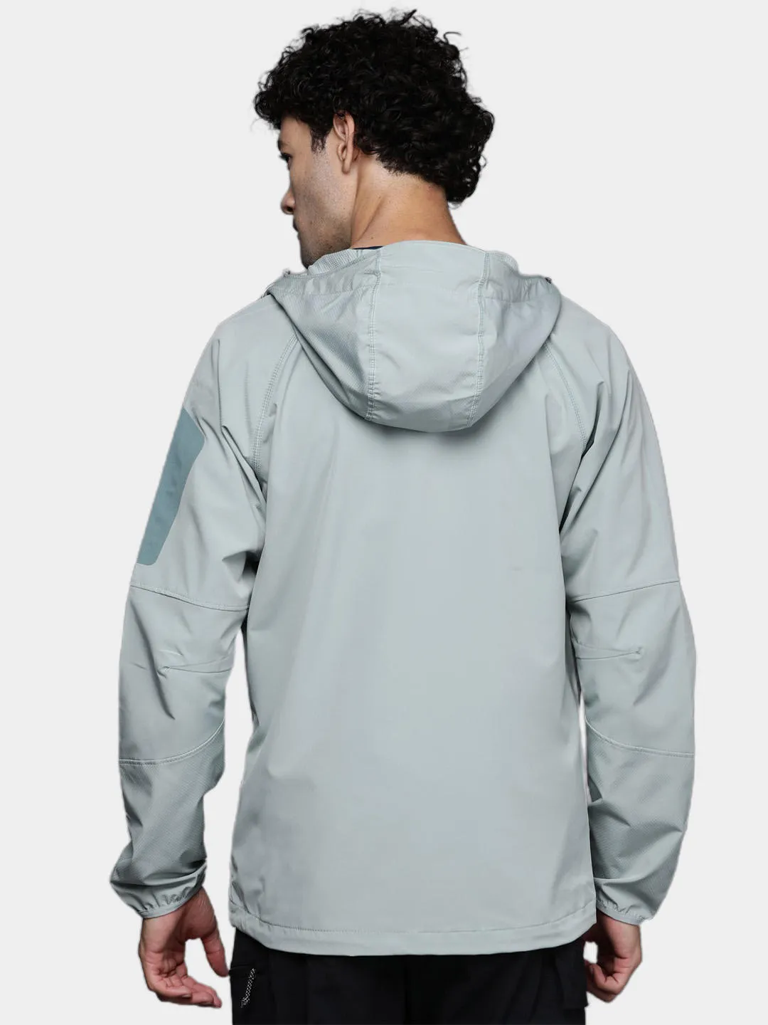 Columbia Men Green Omni-Shield Tall Heights Hooded Softshell Jacket