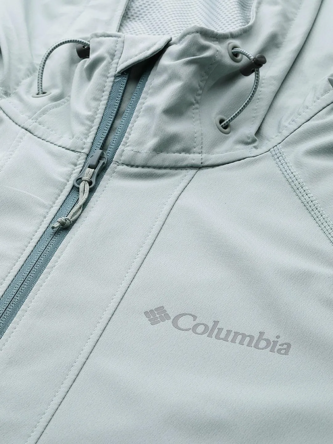 Columbia Men Green Omni-Shield Tall Heights Hooded Softshell Jacket