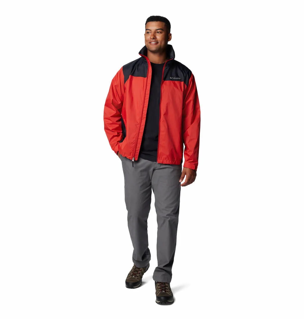 Columbia Men Orange Glennaker Lake II Rain Waterproof Rain Jacket