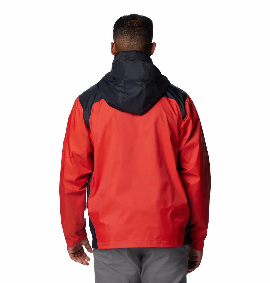 Columbia Men Orange Glennaker Lake II Rain Waterproof Rain Jacket