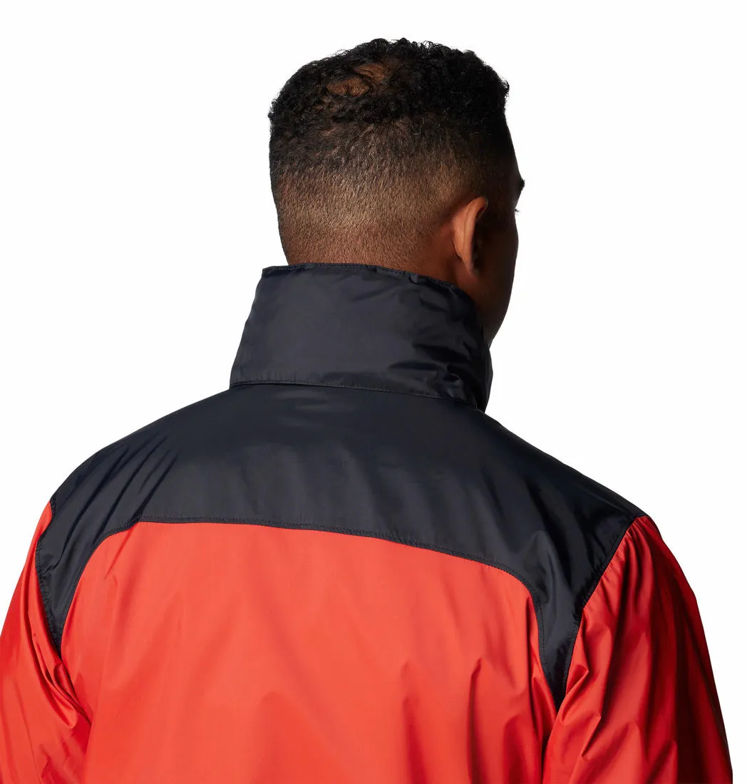 Columbia Men Orange Glennaker Lake II Rain Waterproof Rain Jacket