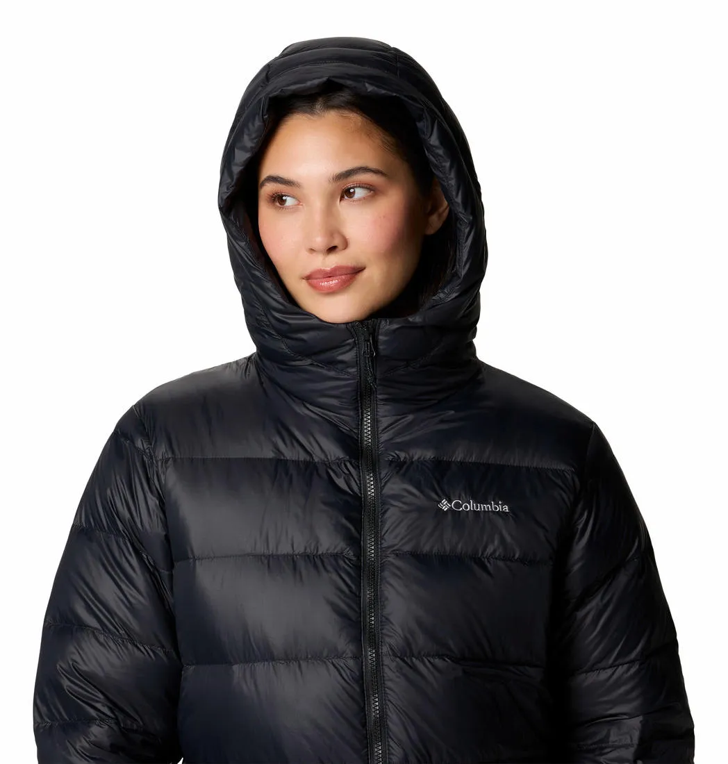 Columbia Women Black Omni-Heat Reflective Harmony Falls Mid Down Jacket