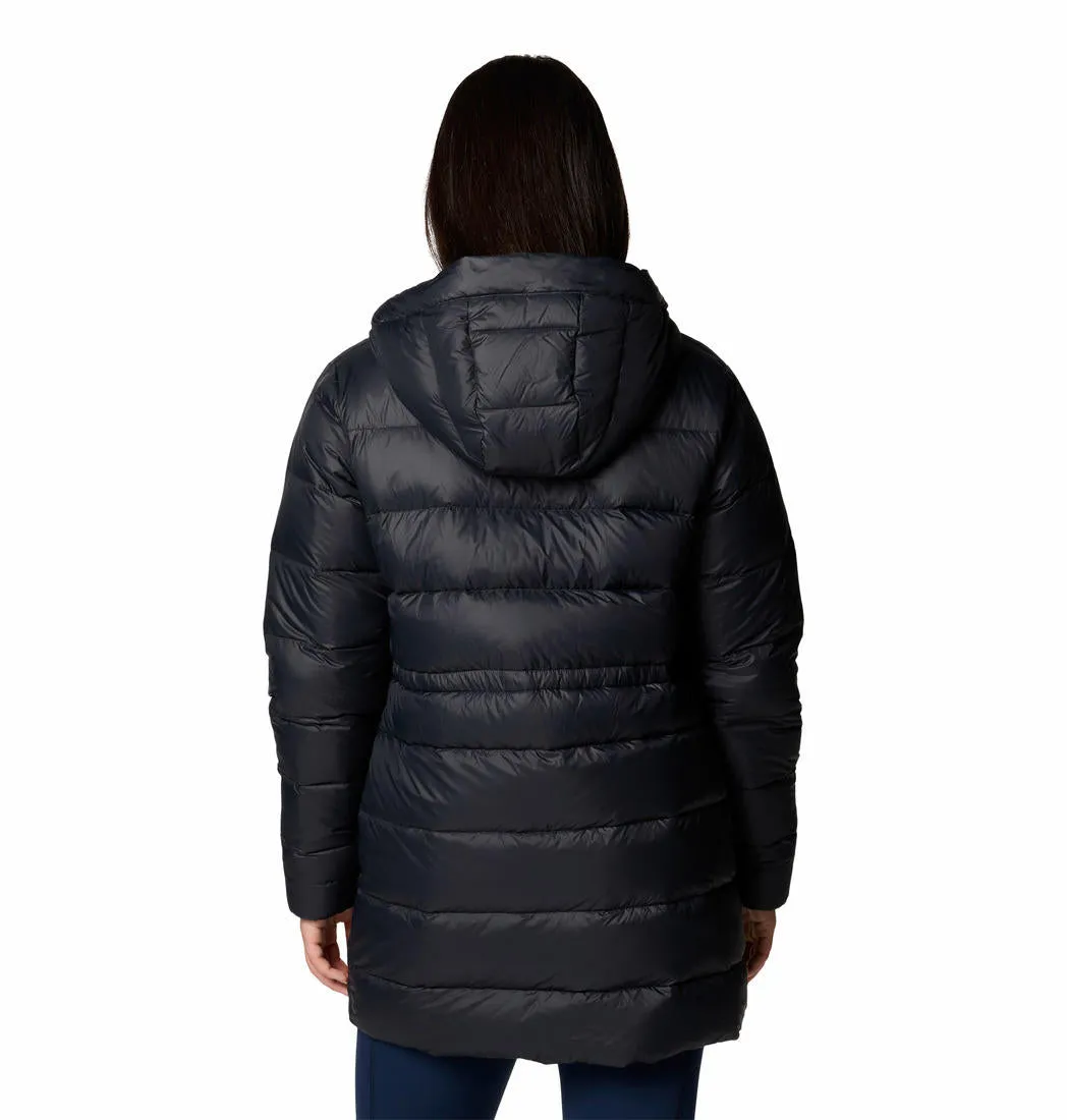 Columbia Women Black Omni-Heat Reflective Harmony Falls Mid Down Jacket