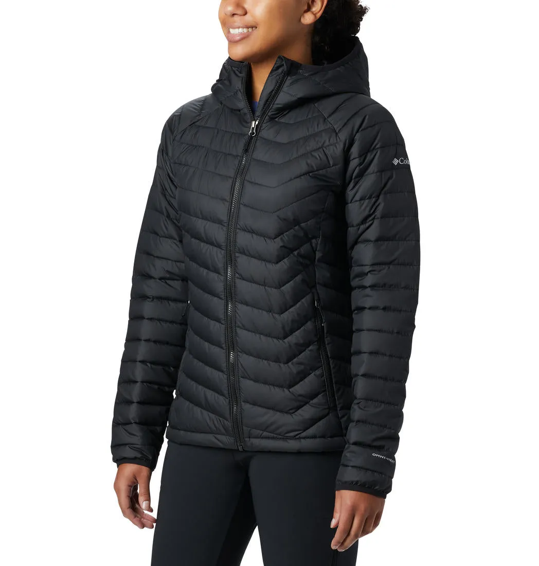 Columbia Women Black Omni-Heat Reflective Powder Lite Hooded Jacket