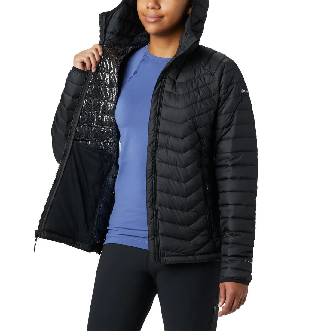 Columbia Women Black Omni-Heat Reflective Powder Lite Hooded Jacket
