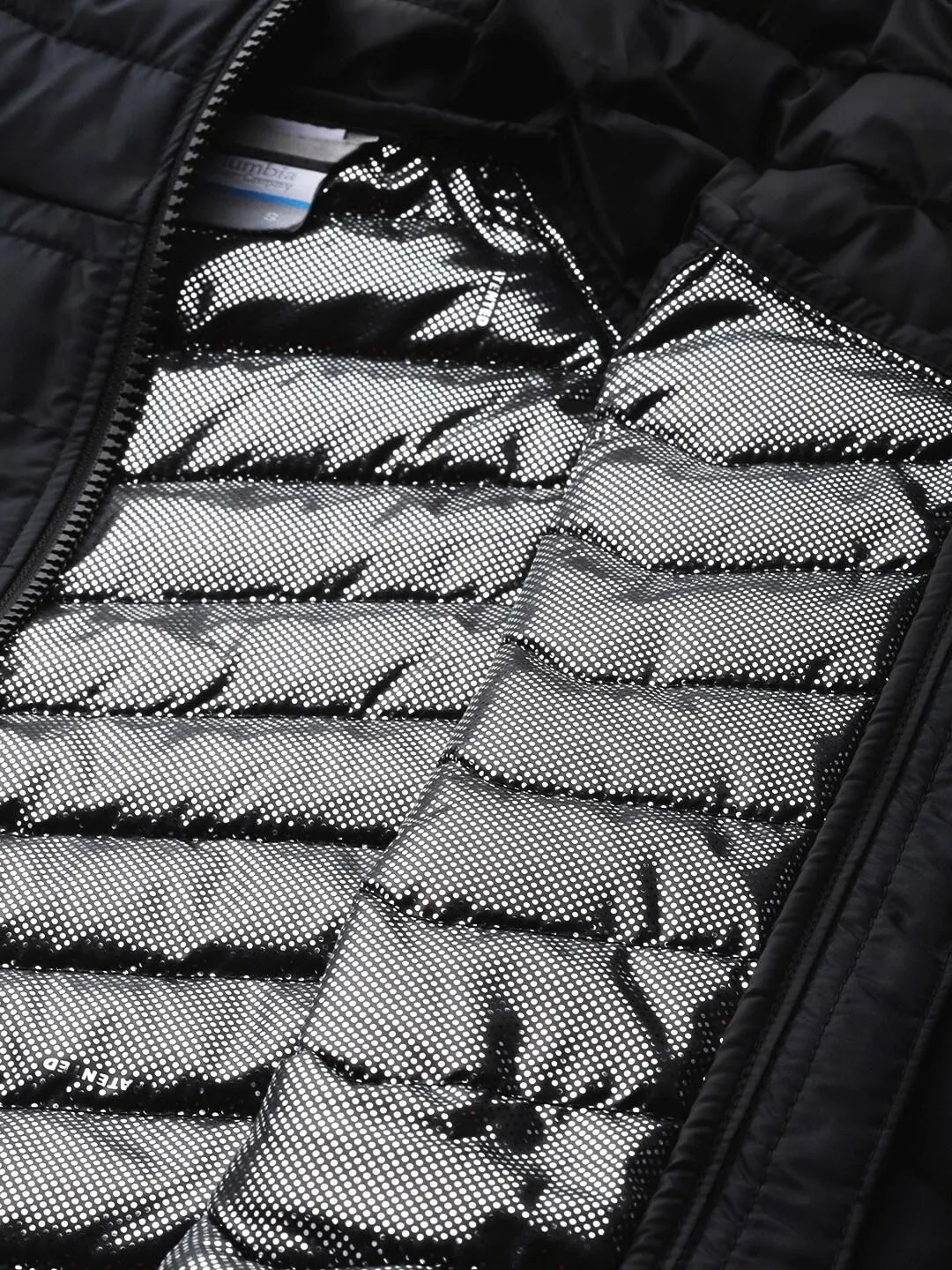 Columbia Women Black Omni-Heat Reflective Powder Lite Hooded Jacket