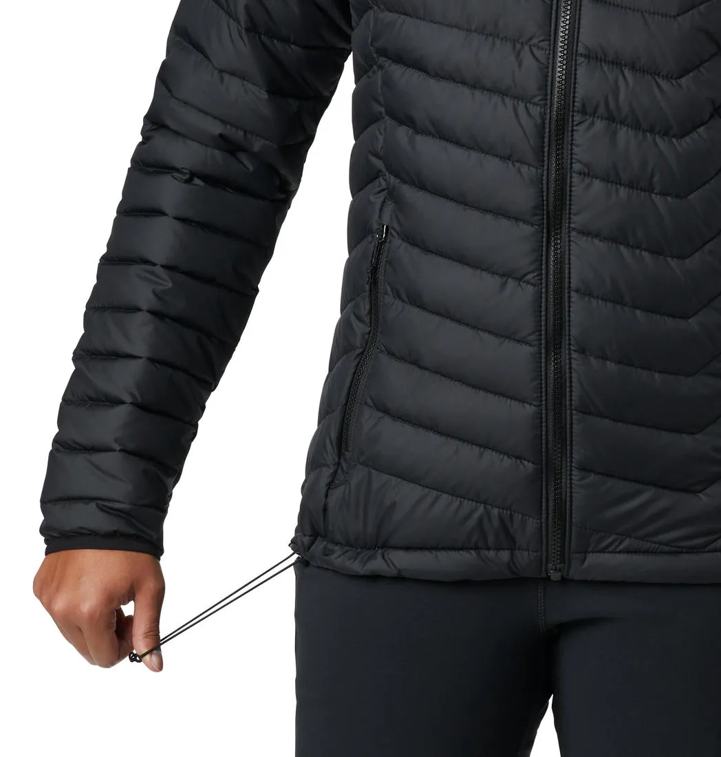 Columbia Women Black Omni-Heat Reflective Powder Lite Hooded Jacket