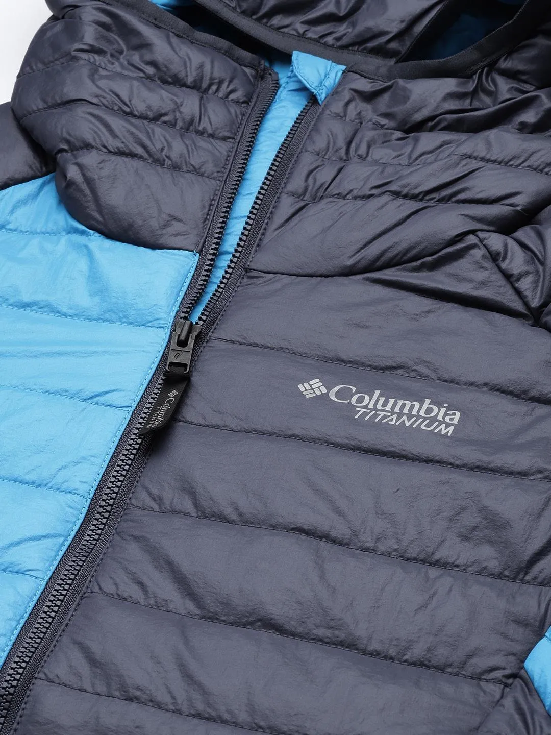 Columbia Women Blue Omni-Heat Infinity Platinum Peak Hooded Jacket