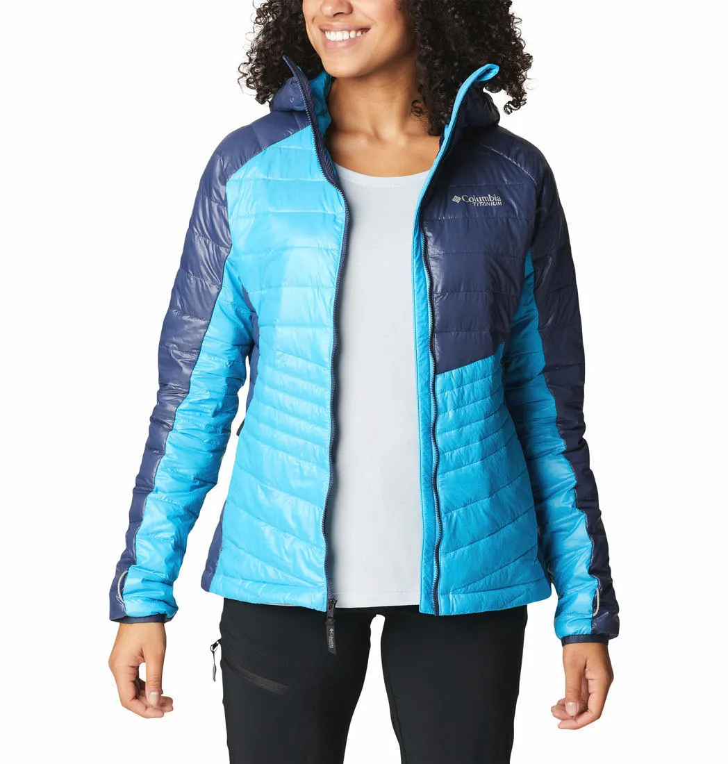 Columbia Women Blue Omni-Heat Infinity Platinum Peak Hooded Jacket