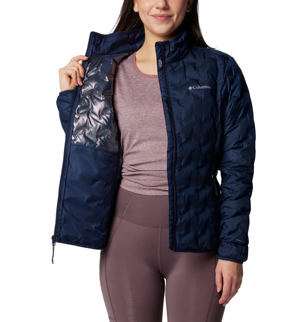 Columbia Women Blue Omni-Heat Reflective Delta Ridge II Down Jacket